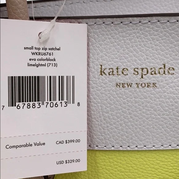 Kate Spade Eva Small Top Zip Satchel limelghtml